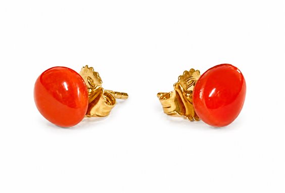 Mono orecchino Rosso Prezioso Donna Semino d'Amore in Argento 21444WA - 21444WA
